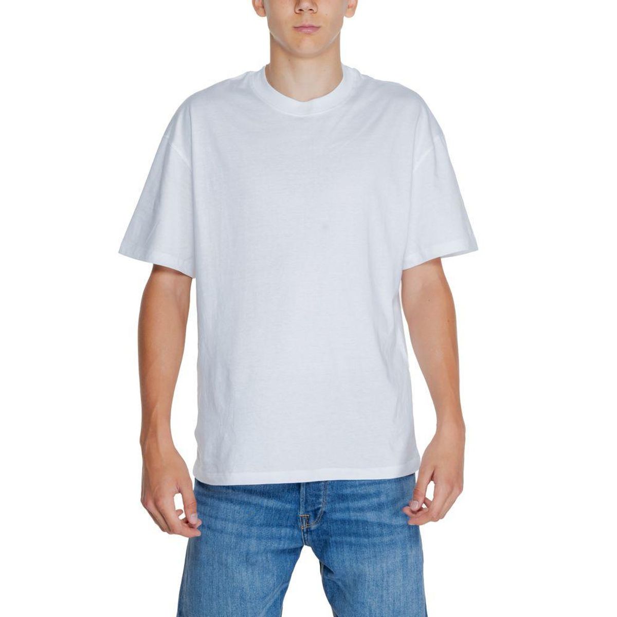 Jack Jones White Cotton T-Shirt