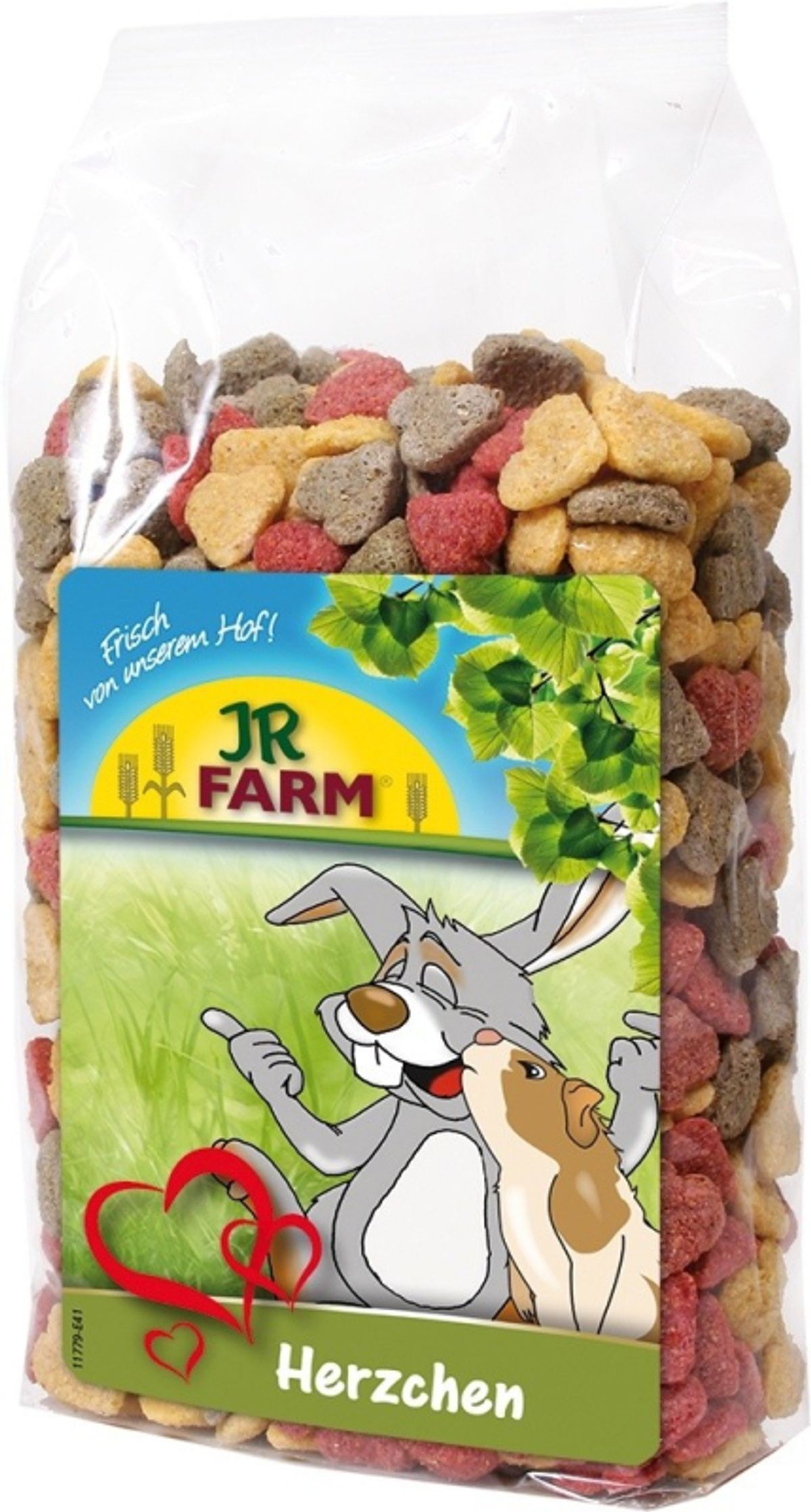 JR Farm Gnaver Natur Snack Godbidder Hjerter - 200g