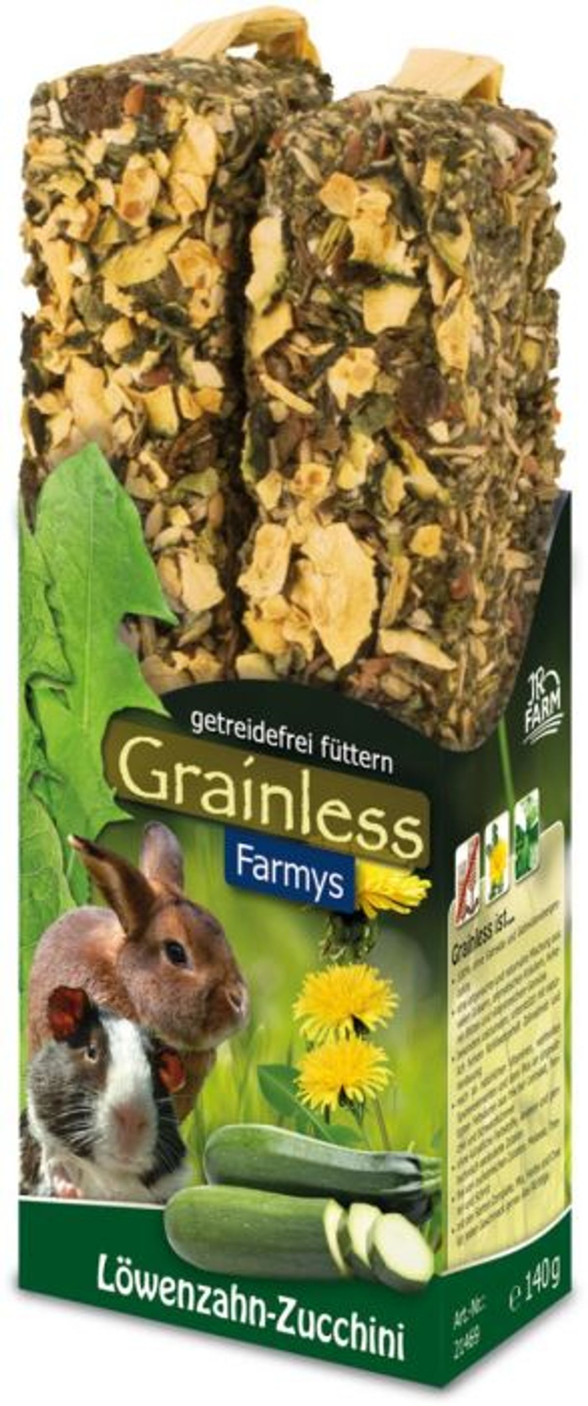 JR Farm Gnaver Snack Gnaverstænger MælkeBøtte & Squash - 140g - Kornfrie - Sukkerfrie