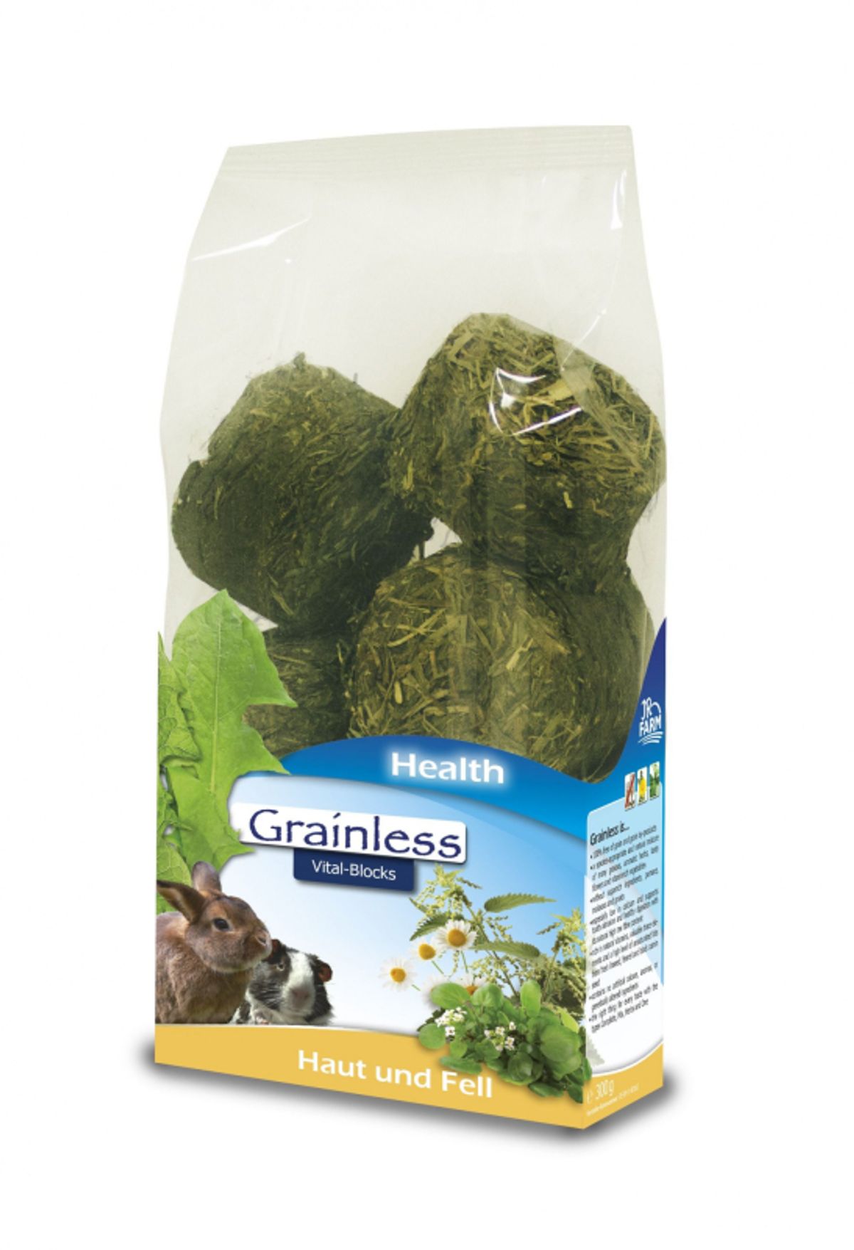 JR Farm Grainless Health Vital-Blokke Hud & Pels - 300g