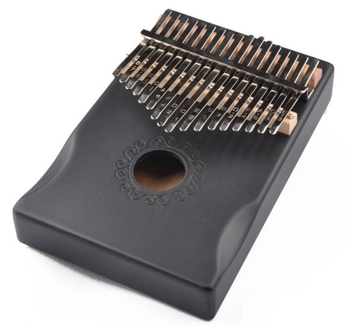 Kalimba i Solid Pine - Black med 17 toner