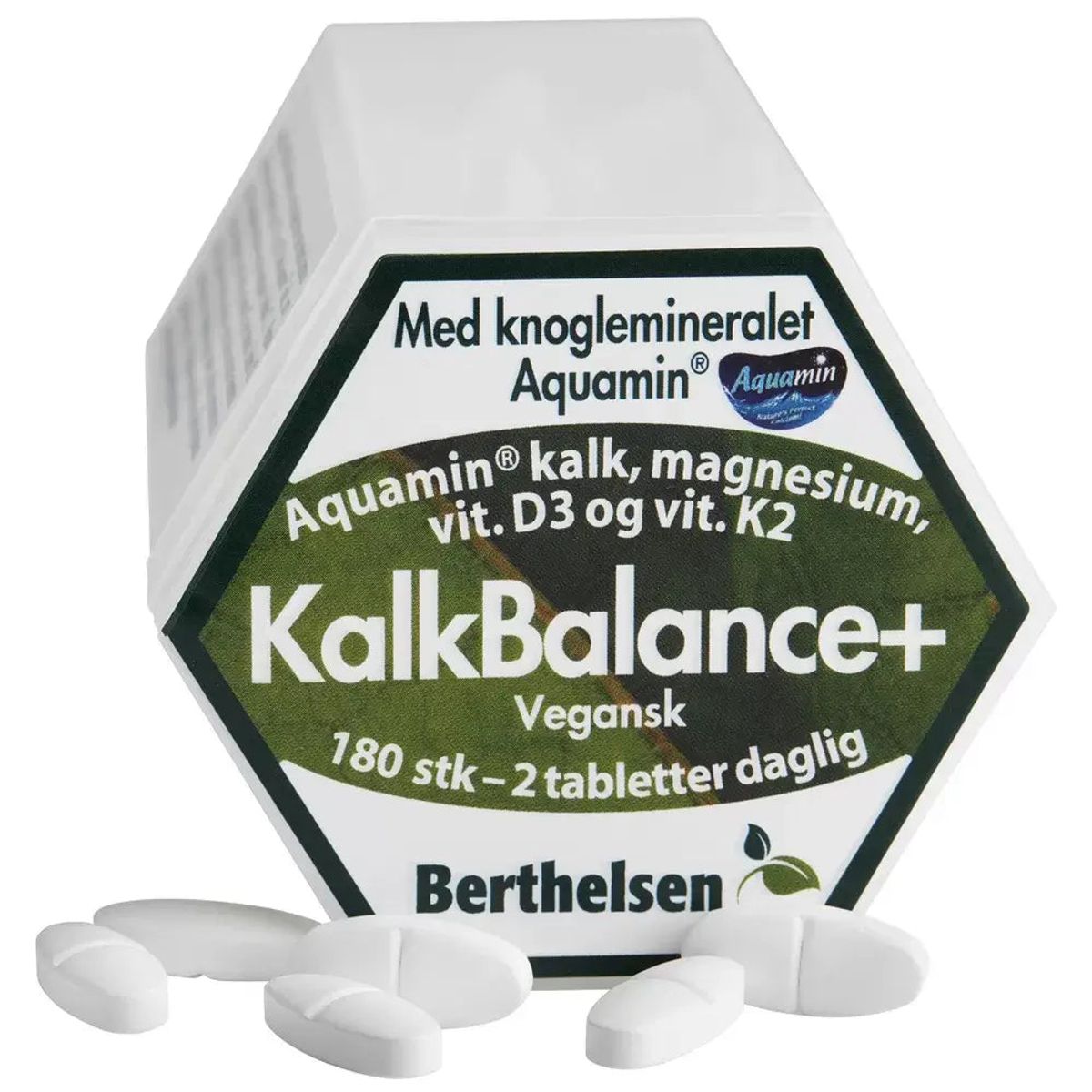 Kalkbalance+ Vegansk kalktilskud. 180 tabletter