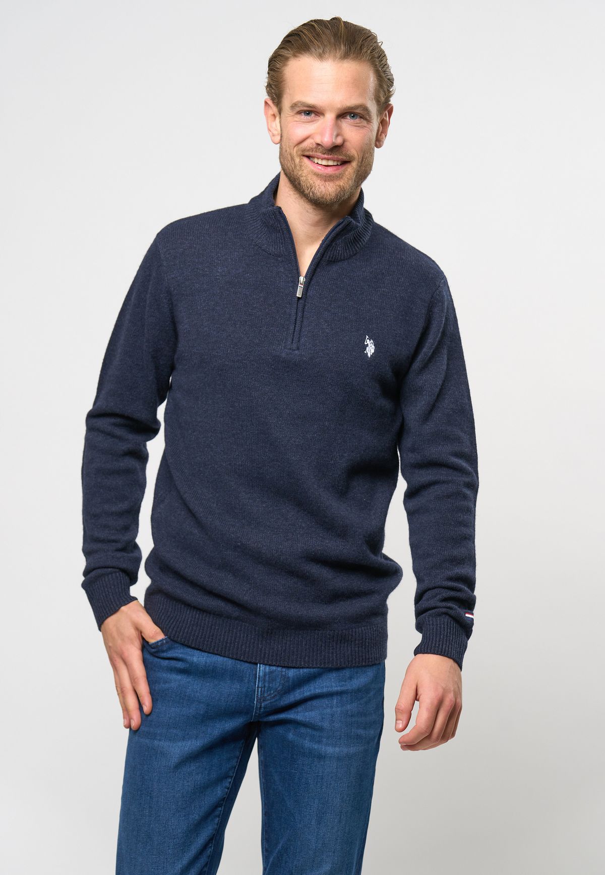 Kevin Striktrøje Half-zip - U.S. Polo Assn - Herre - L