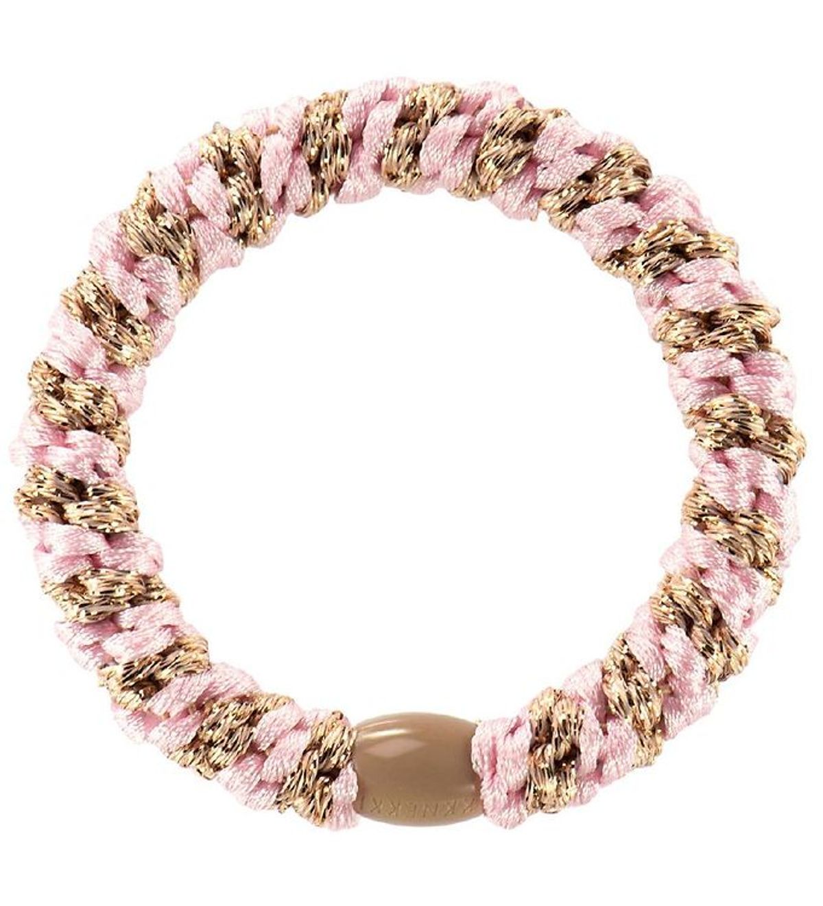 Kknekki Hårelastik - Rosa/Beige Glimmer