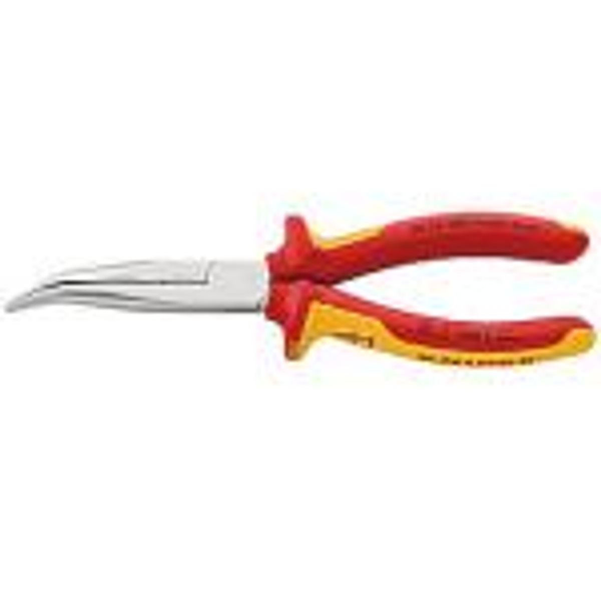 Knipex fladrundtang 200mm buet Med skær, fork., isoleret to-komponent greb