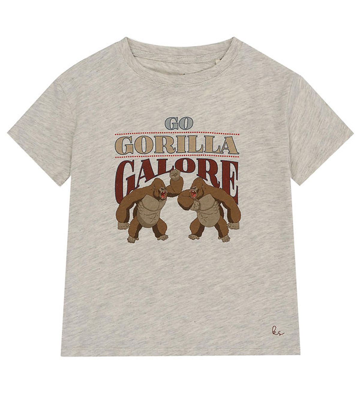 Konges Sløjd T-shirt - Gorilla - Off White Melange