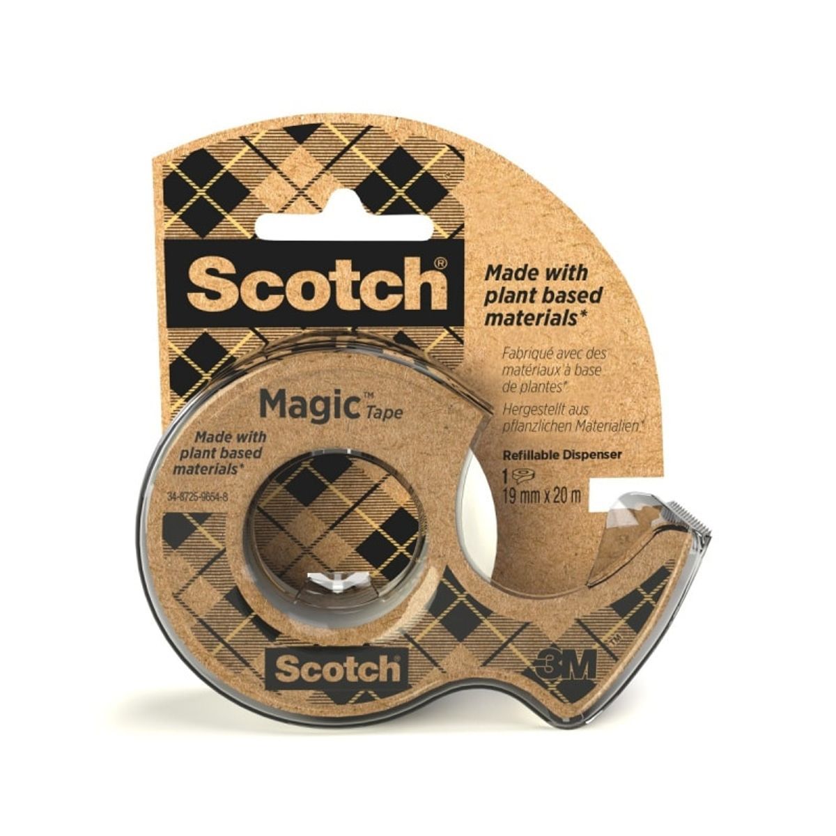 Kontortape miljøvenlig SCOTCH® Magic&trade; mat dispenser.