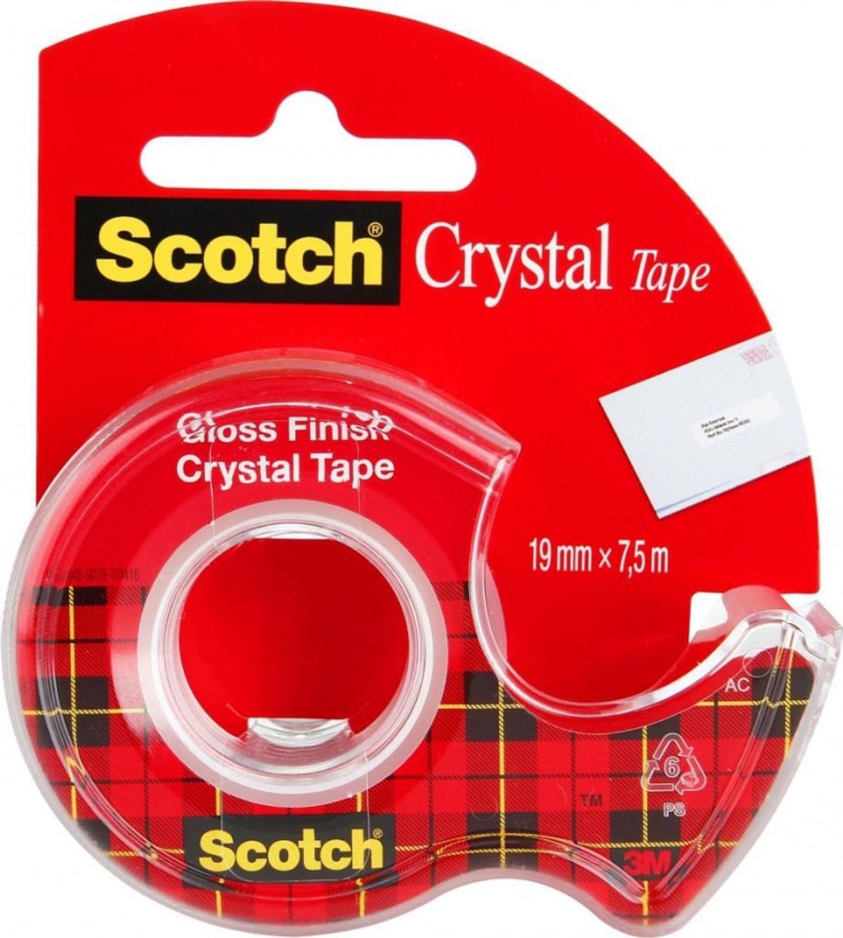 Kontortape SCOTCH® Crystal Clear 19mm x 7.5m.