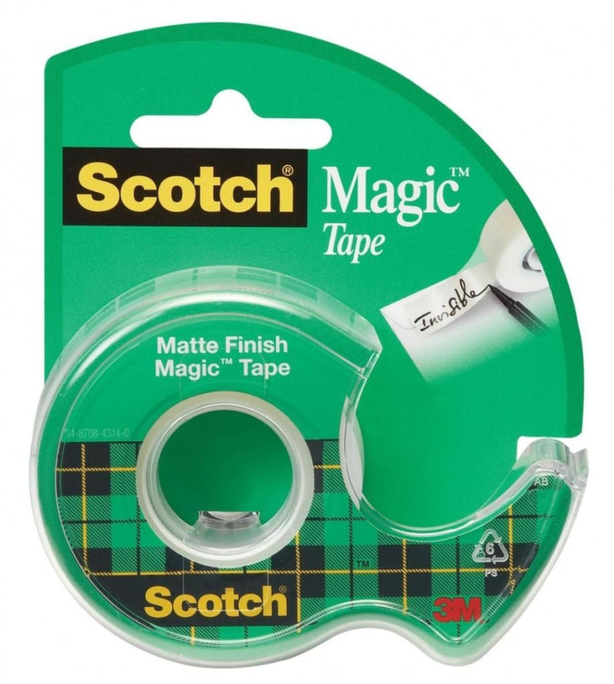 Kontortape SCOTCH® Magic&trade; 19mm x 7.6m med dispenser.