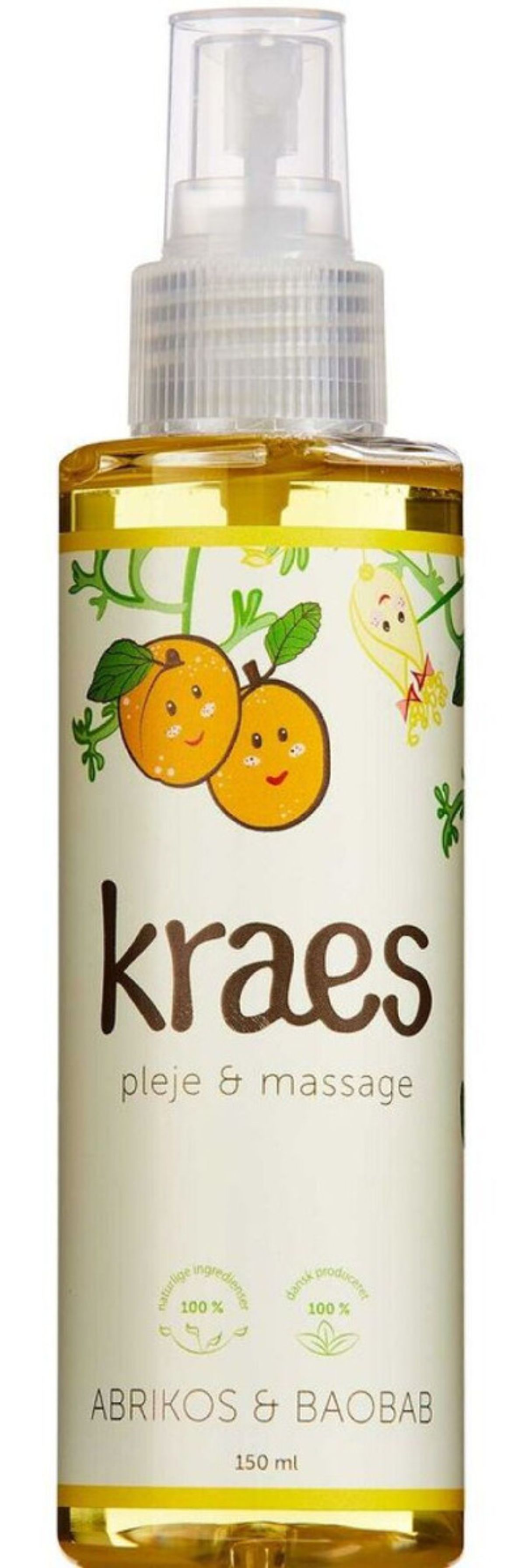 Kraes pleje & massage abrikos & baobab 150ml