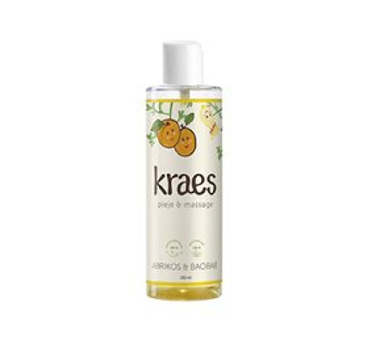 KRAES pleje & massage abrikos & baobab &bull; 150 ml.