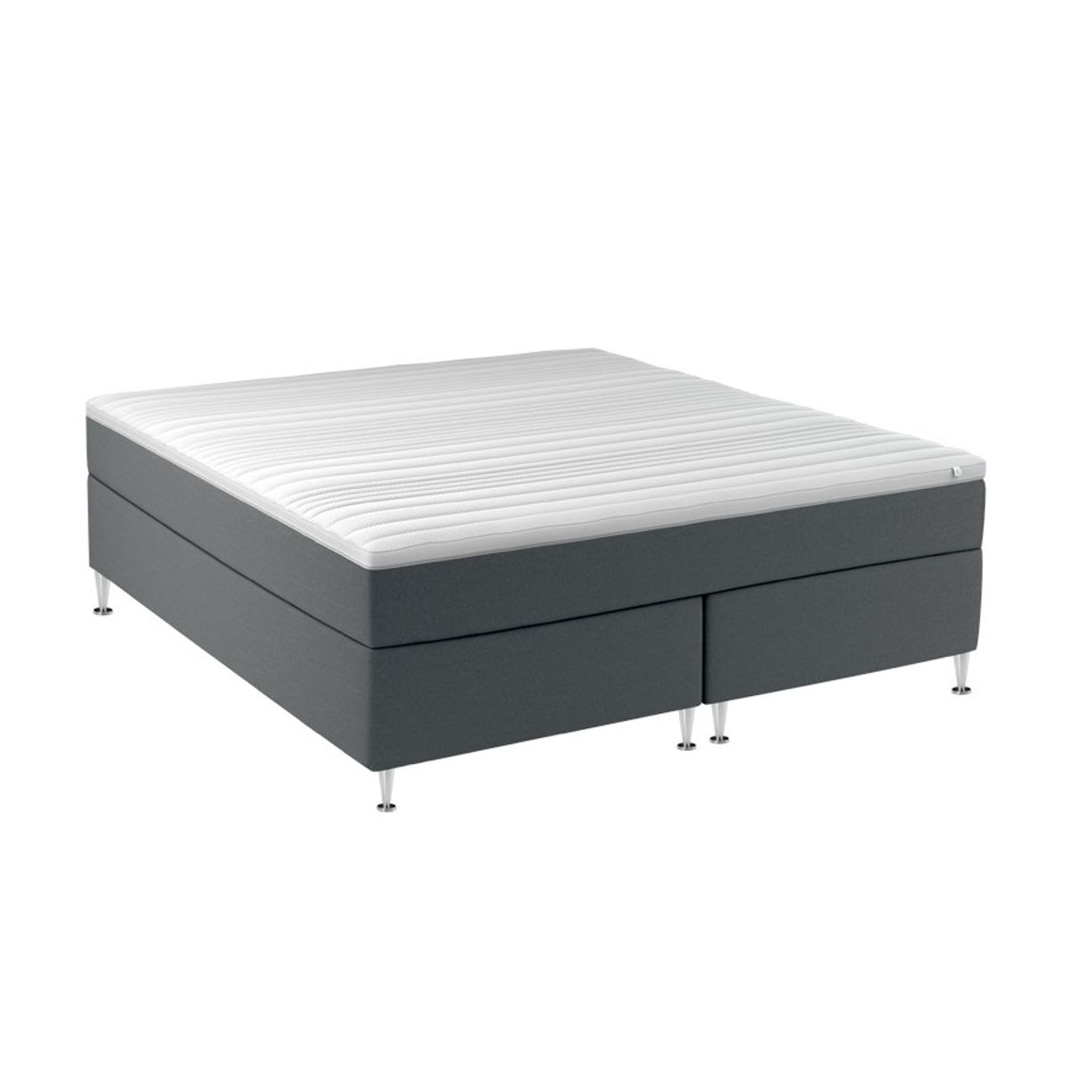 Kram Lux Kontinentalseng 180x210 cm-Light Grey-Blød-Extra Fast