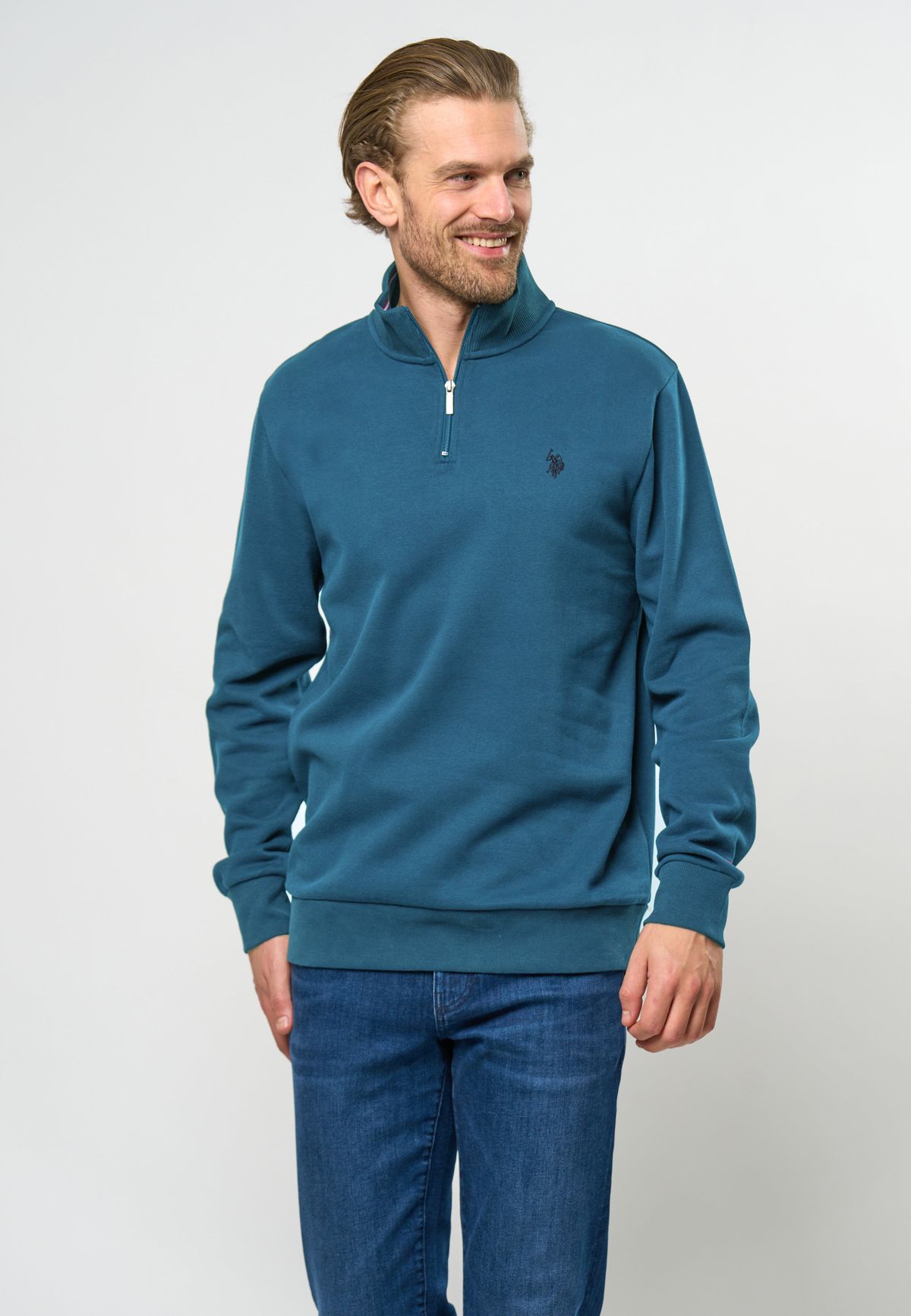 Kurt Sweatshirt Half-zip - U.S. Polo Assn - Herre - L