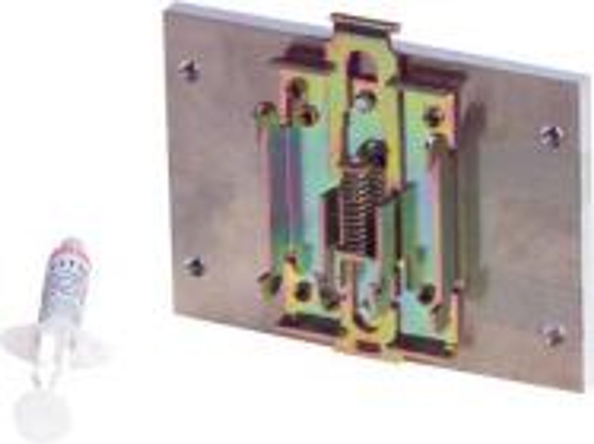 KØLEPLADE FOR 3-FASET SOLID STATE RELÆ MED DIN MONT. RH301