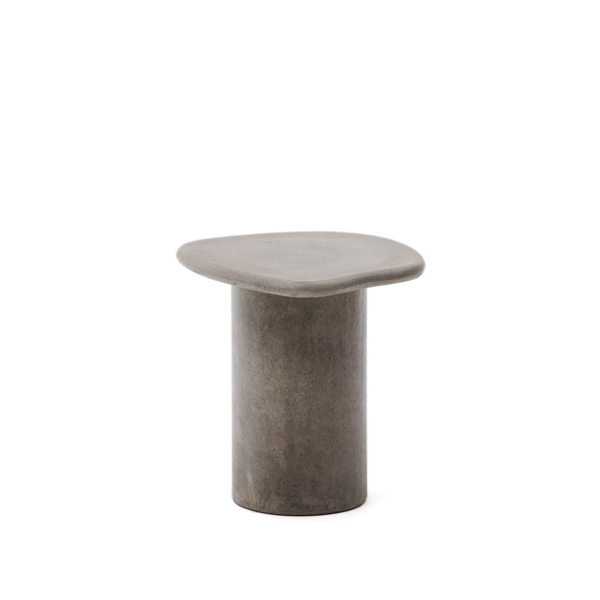 LAFORMA Macarella udendørs lounge sidebord, organisk - grå cement (48x47)