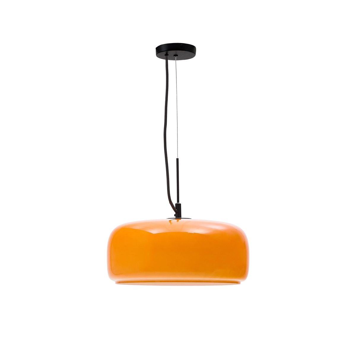 LAFORMA Reig loftlampe, rund - orange glas (Ø38)