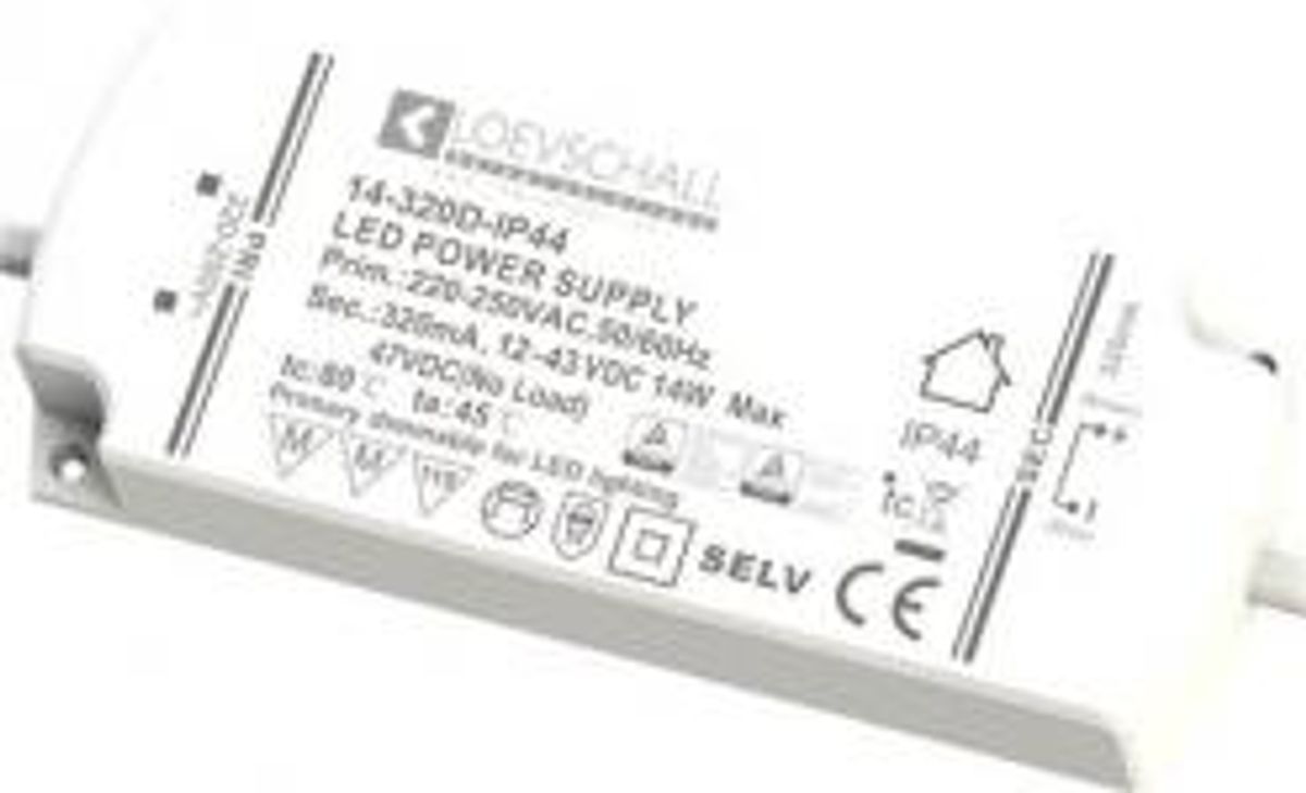 LED driver dæmpbar 4,5-15W 14-320D-IP44 til 350mA spot