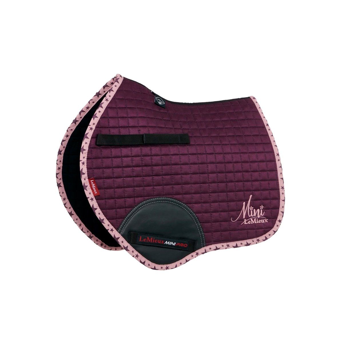 LeMieux Mini Suede Jump Square sadelunderlag - Fig