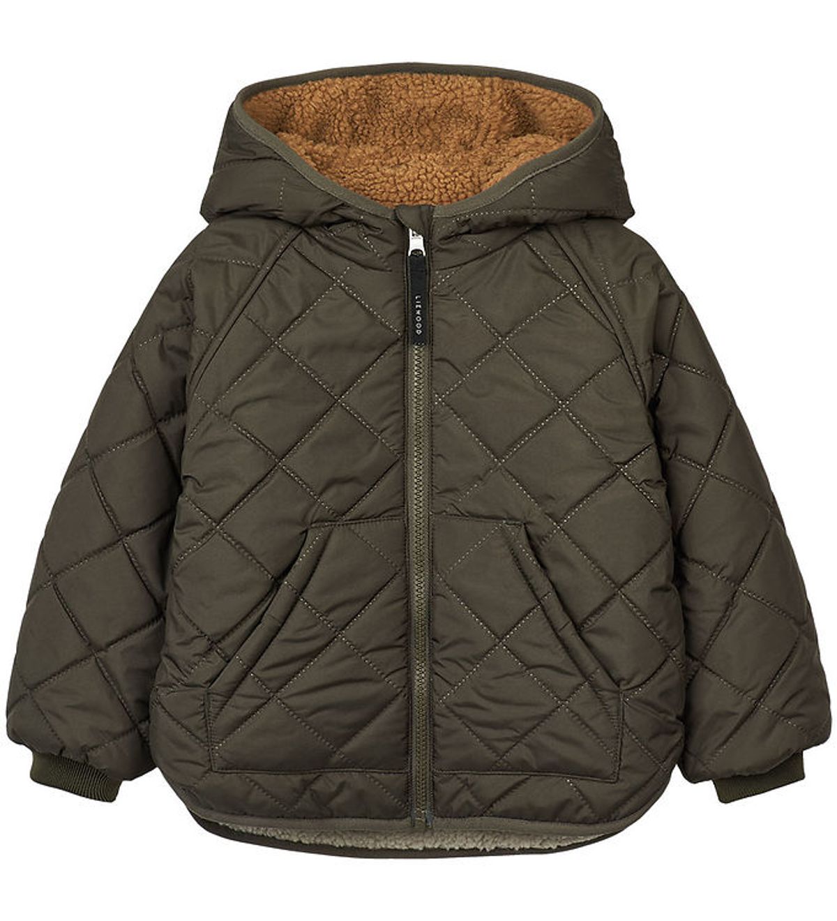 Liewood Termojakke/Fleecejakke - Jackson - Vendbar - Army Brown