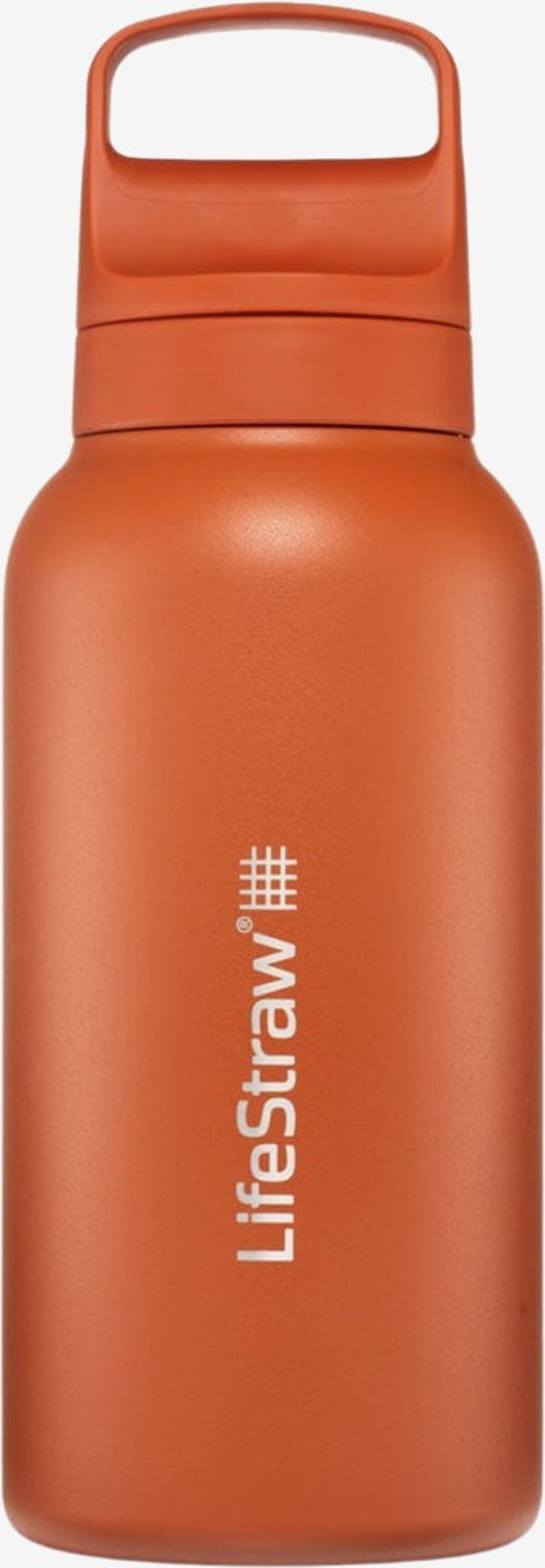 LifeStraw - Go 2.0 vandflaske 1L i Rustfrit stål (Orange)