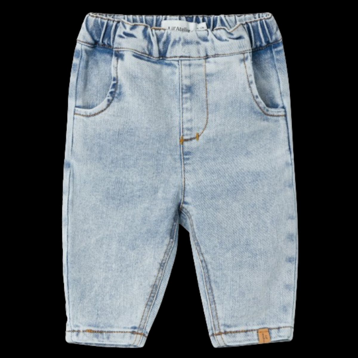 Lil' Atelier bløde jeans - Ben - Light Blue Denim - 62