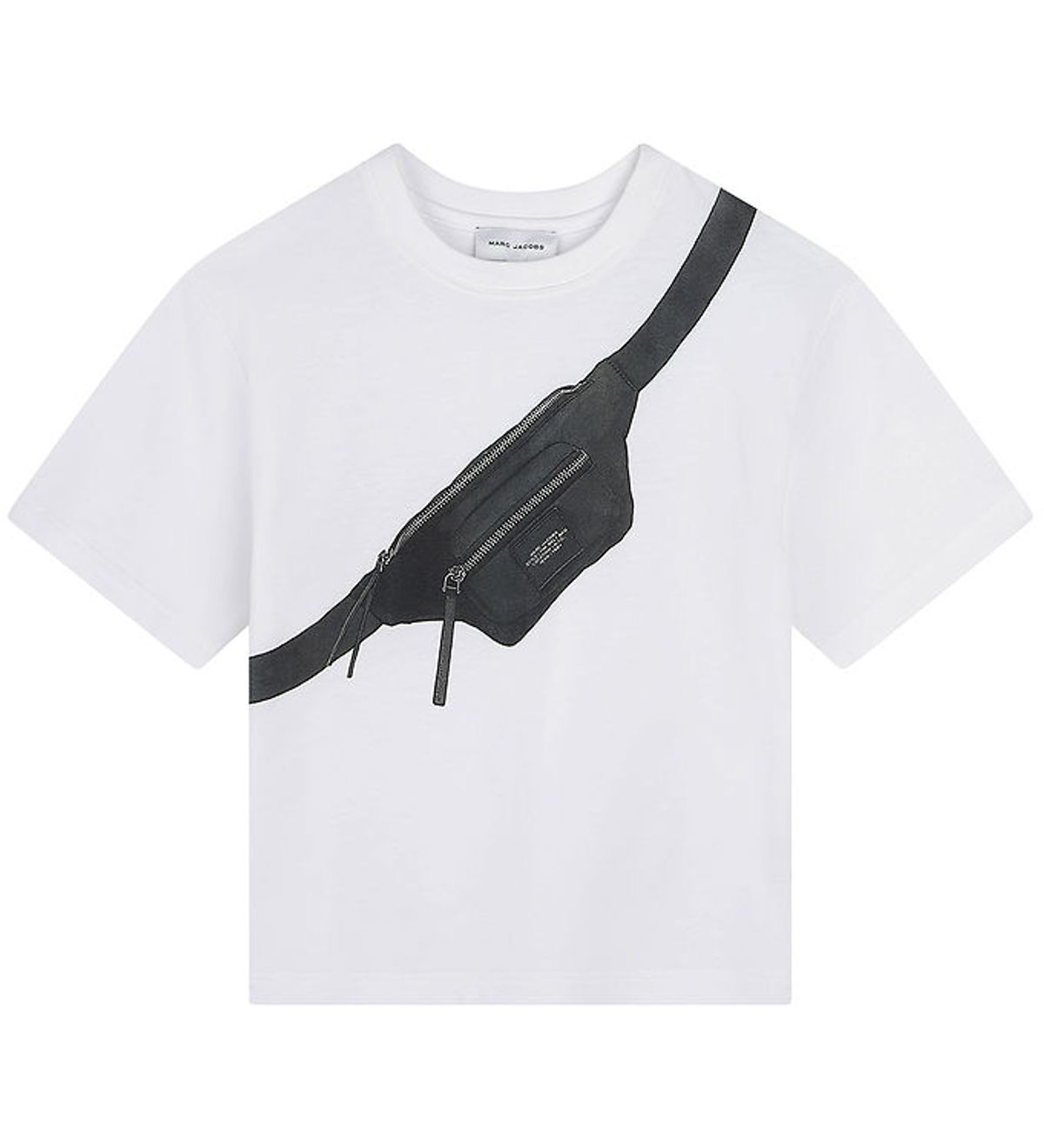 Little Marc Jacobs T-shirt - Hvid/Sort m. Bæltetaske