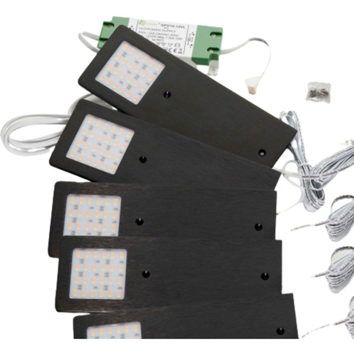 Loevschall Stella Multiwhite 5-kit LED påbygningsspots, sort