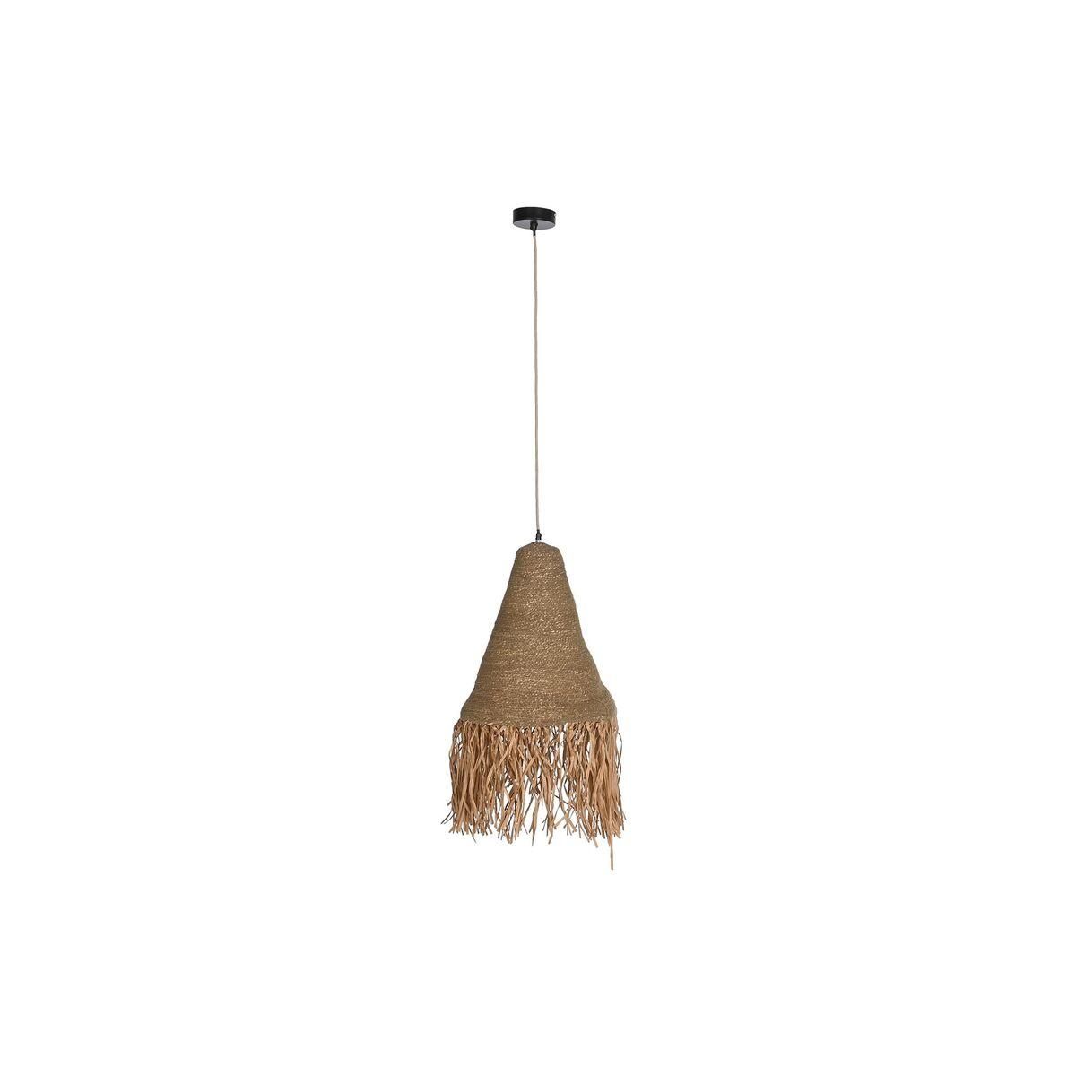 Loftslampe Natur Jern 50 W Jute (44 x 44 x 67 cm)