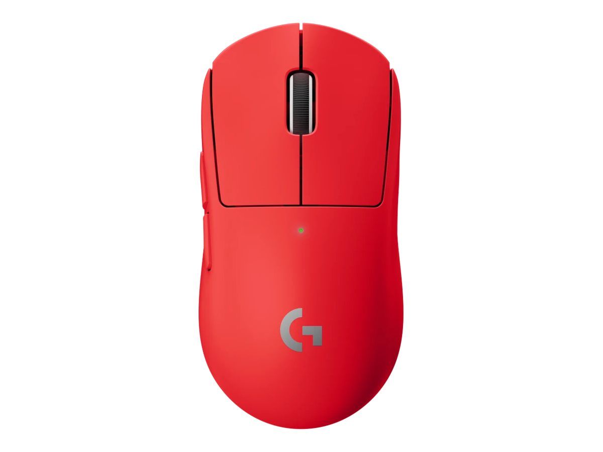 Logitech G PRO X SUPERLIGHT Optisk Trådløs Rød