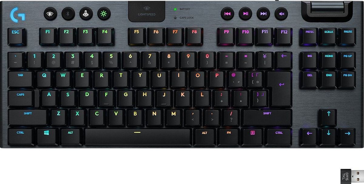 Logitech G915 Tkl - Trådløst Mekanisk Clicky Gaming Tastatur - Nordisk