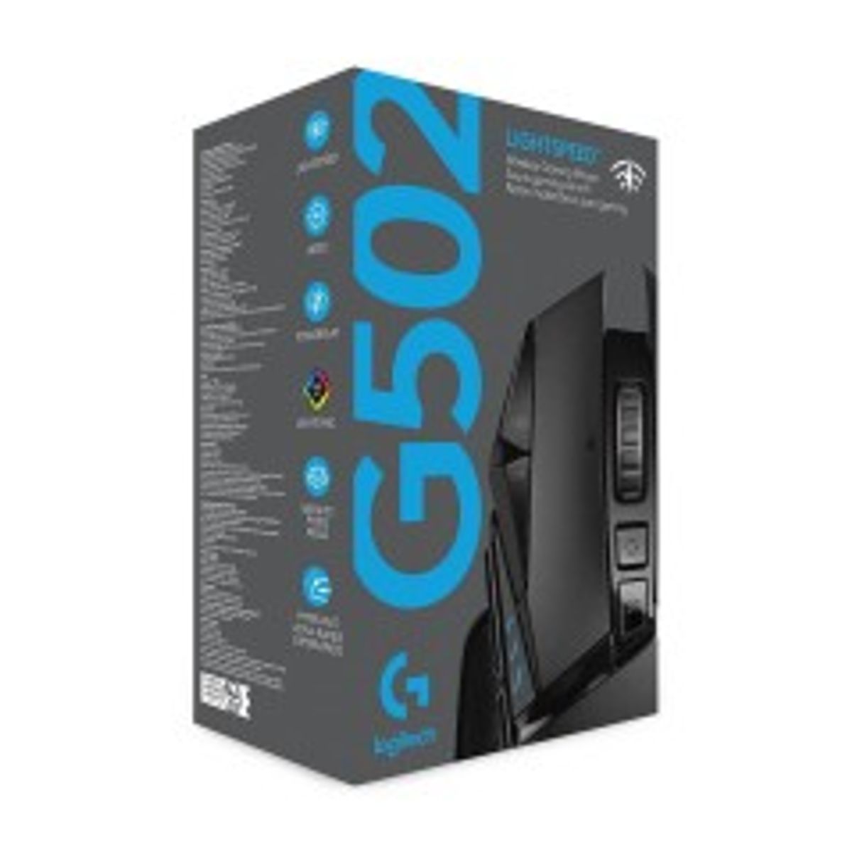 Logitech Gaming Mouse G502 (Hero) Optisk Trådløs Kabling Sort