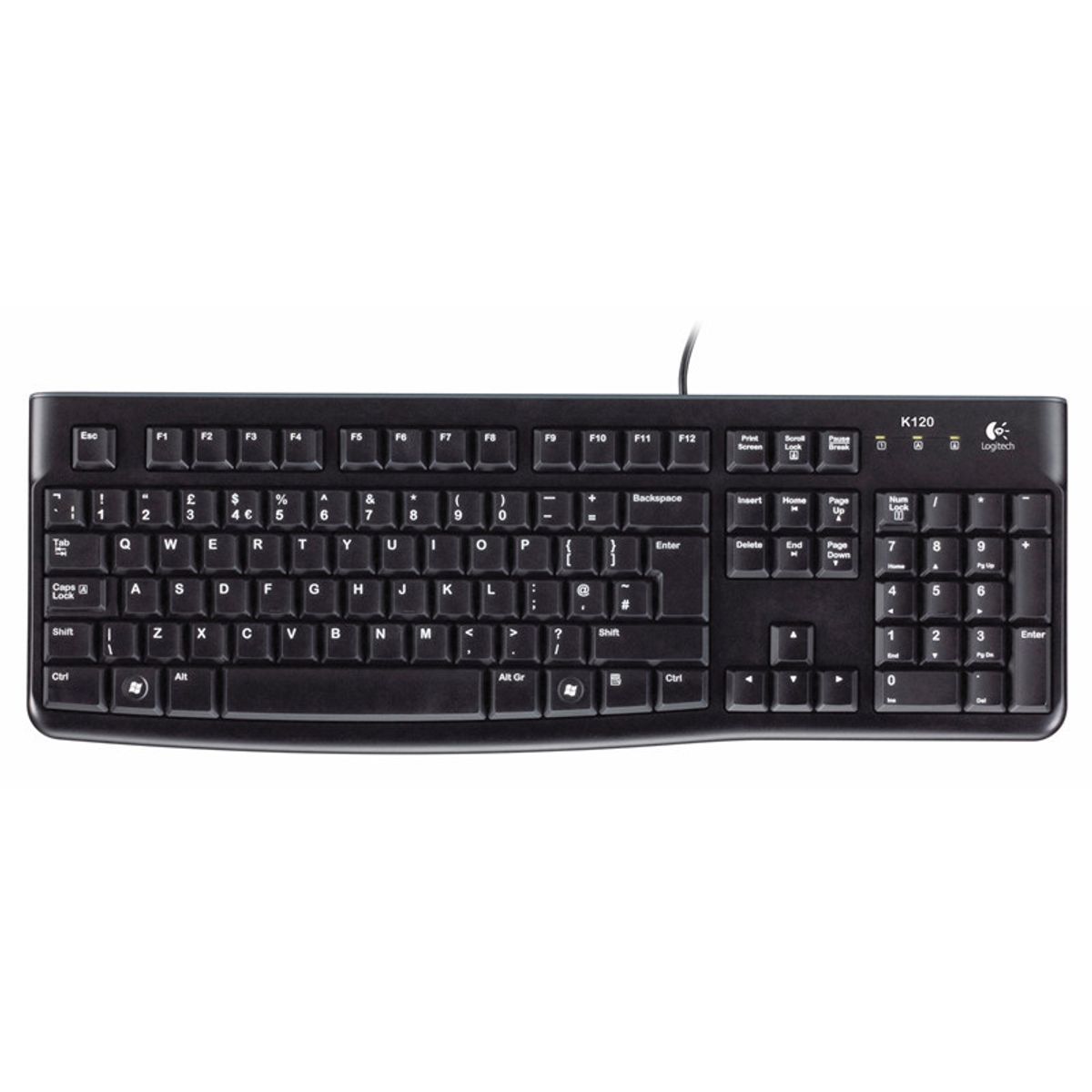 Logitech K120 tastatur - Business Keyboard, Sort