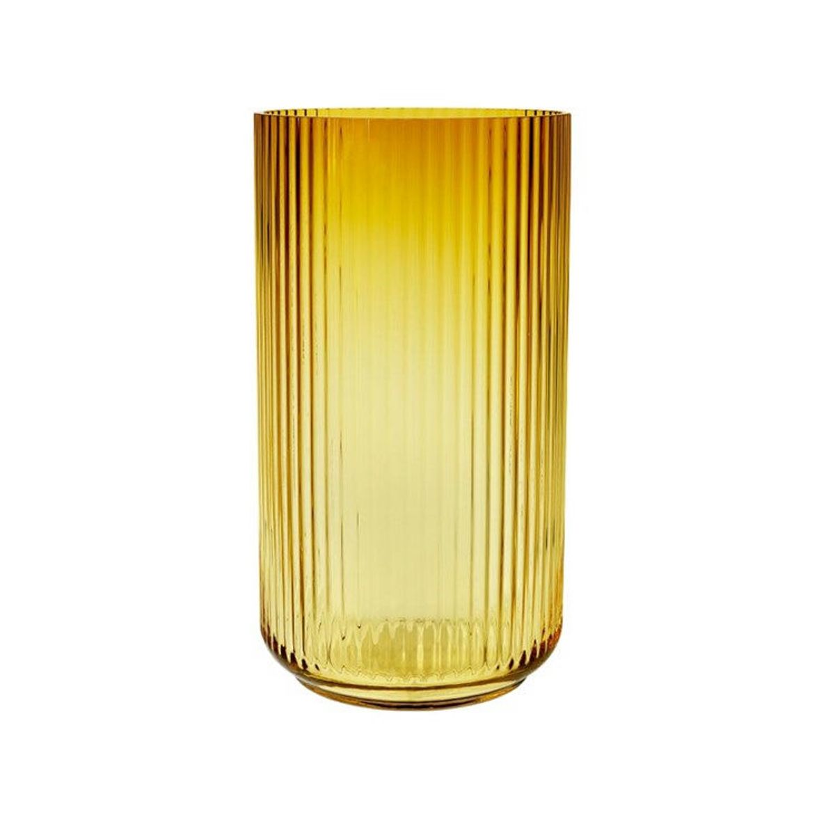 Lyngby Vase Glas Amber H38 cm