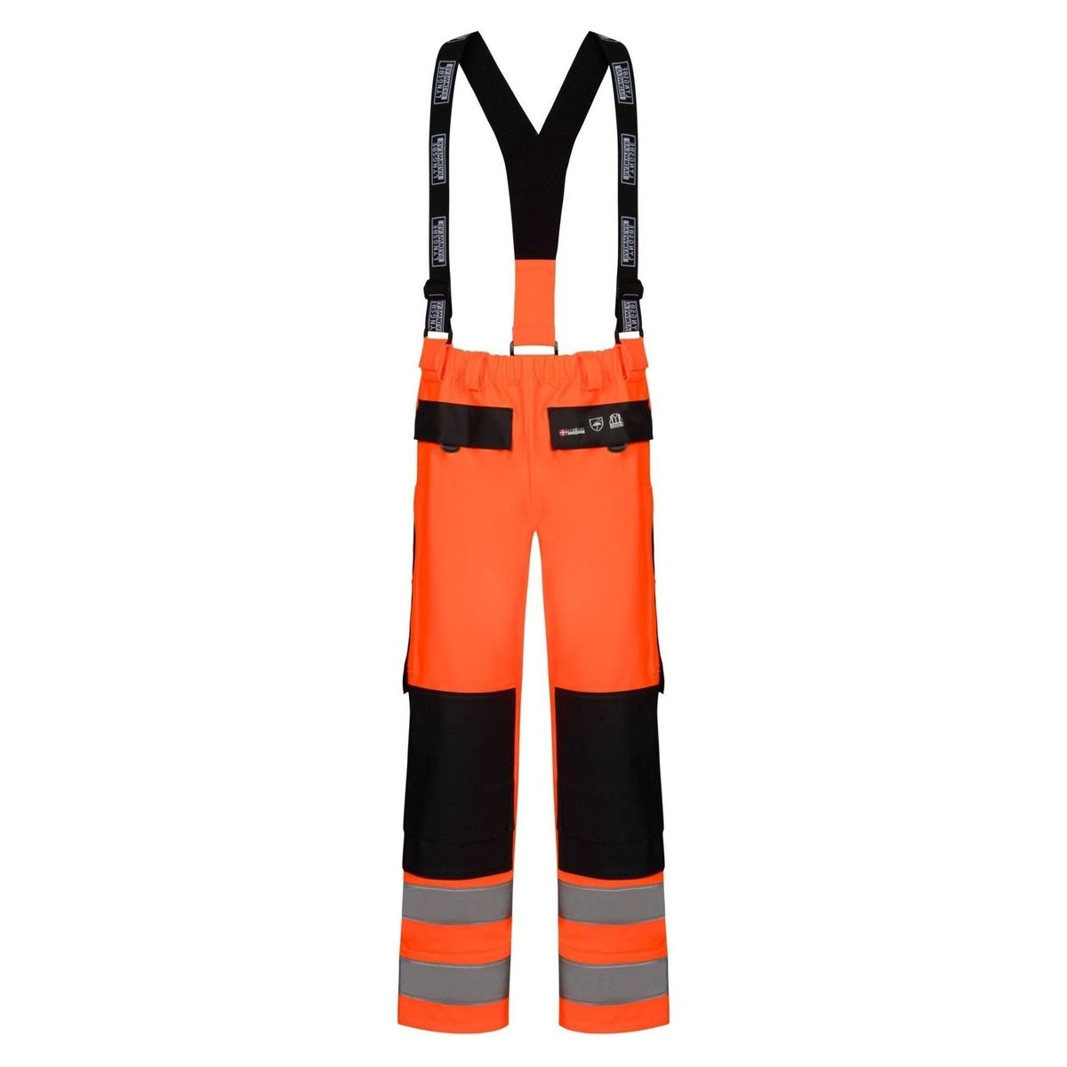 Lyngsøe Hi-vis regnbukser i kraftig PU/PVC kvalitet LR9012