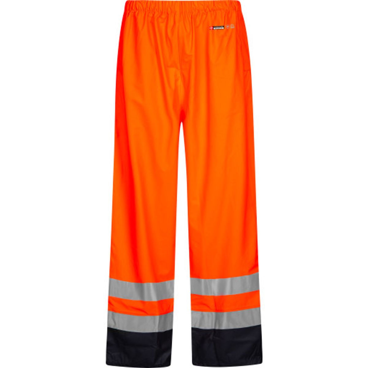 Lyngsøe PU regnbuks, High-Vis orange/marine, klasse 2, str. 4XL