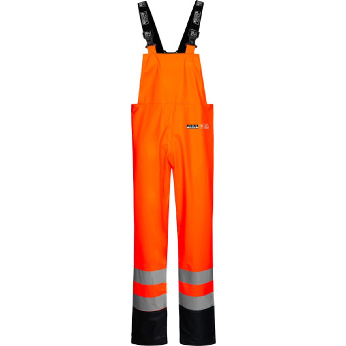 Lyngsøe PU regnoverall, High-Vis orange/marine, klasse 2, 2XL