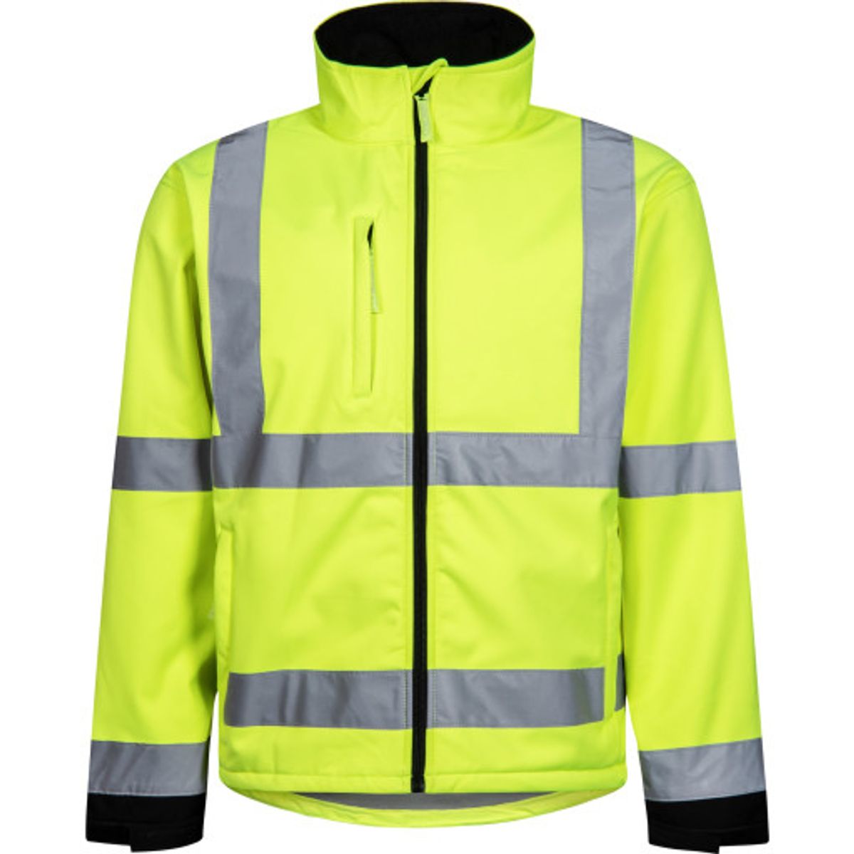 Lyngsøe softshelljakke FOX471, High-Vis kl.3 gul/sort, XS