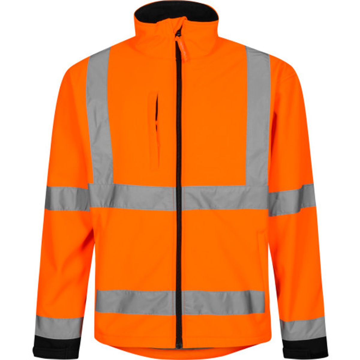 Lyngsøe softshelljakke FOX471, High-Vis kl.3 orange/sort, L