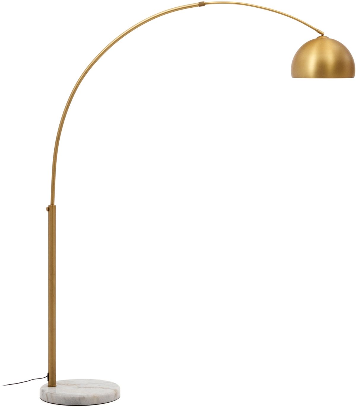 Madali, Gulvlampe, guld, H160x38x90 cm, jern