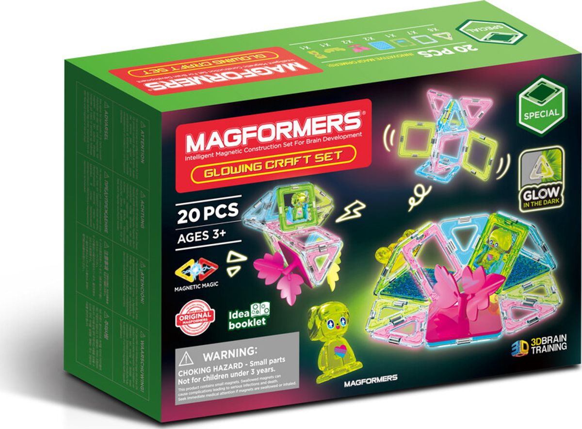 Magformers - Glowing Craft Sæt 20 Dele