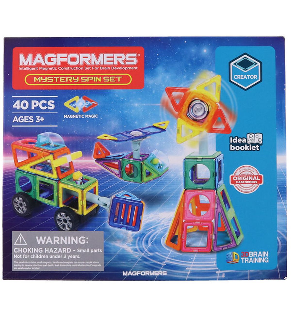 Magformers Magnetsæt - 40 Dele - Mystery Spin