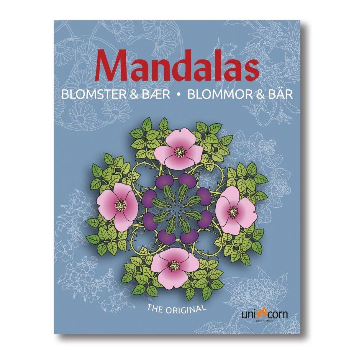 Malebog, Mandalas - Blomster & Bær