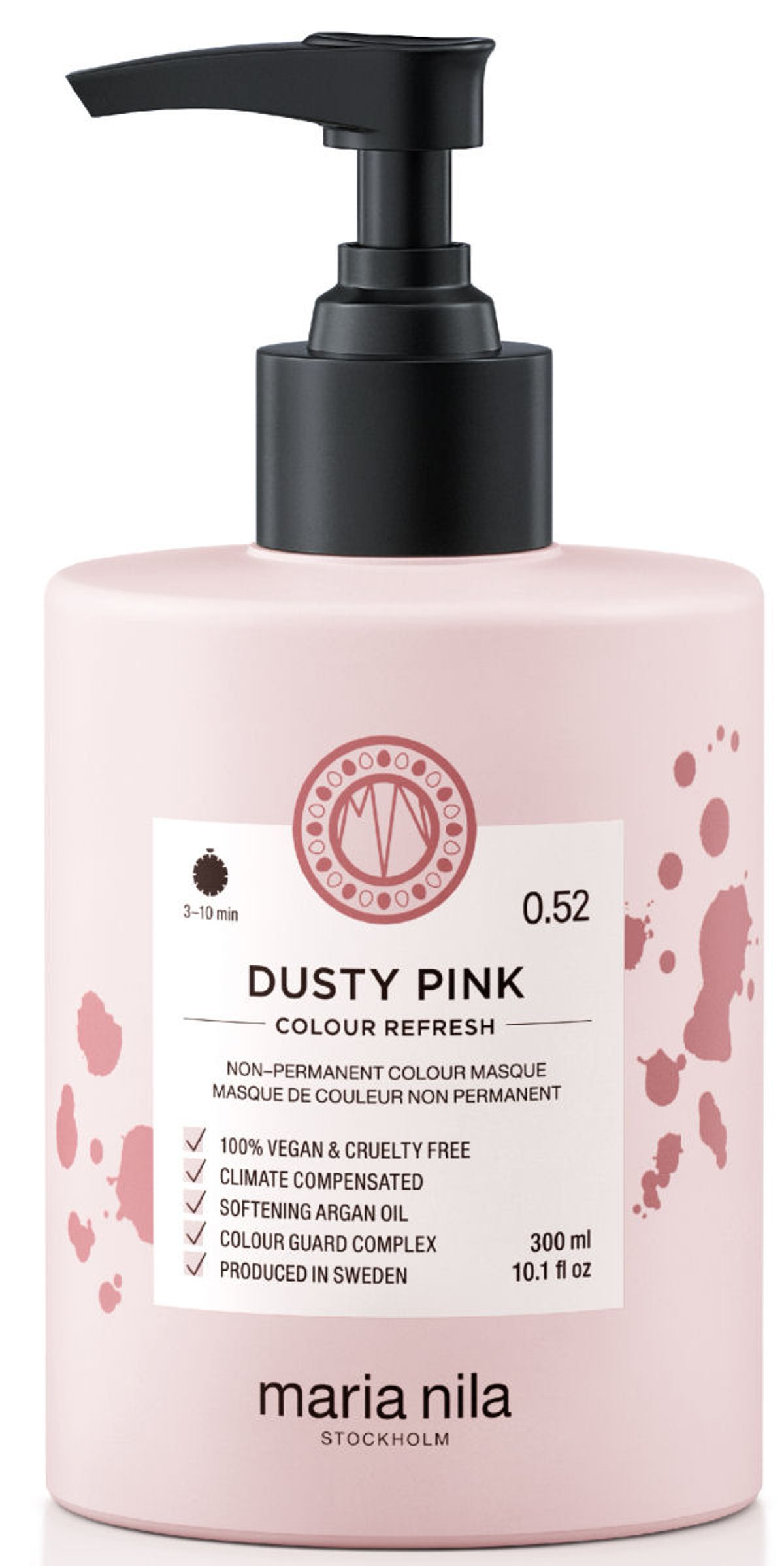 Maria nila stockholm dusty pink colour refresh non-permanent colour masque 0.52 300ml