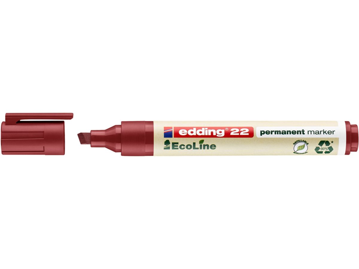 Marker Edding 22 Ecoline rød