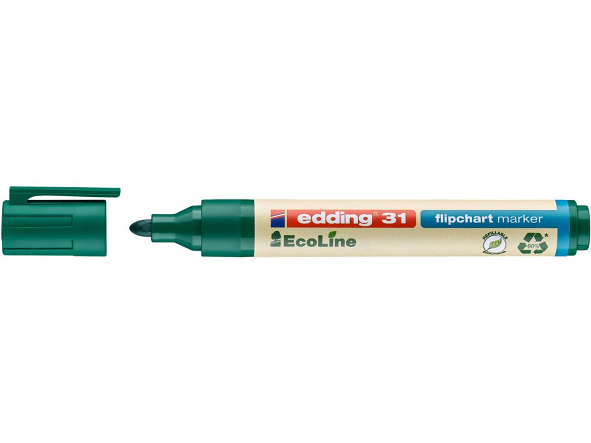 Marker Edding 31 Ecoline Grøn Flipover