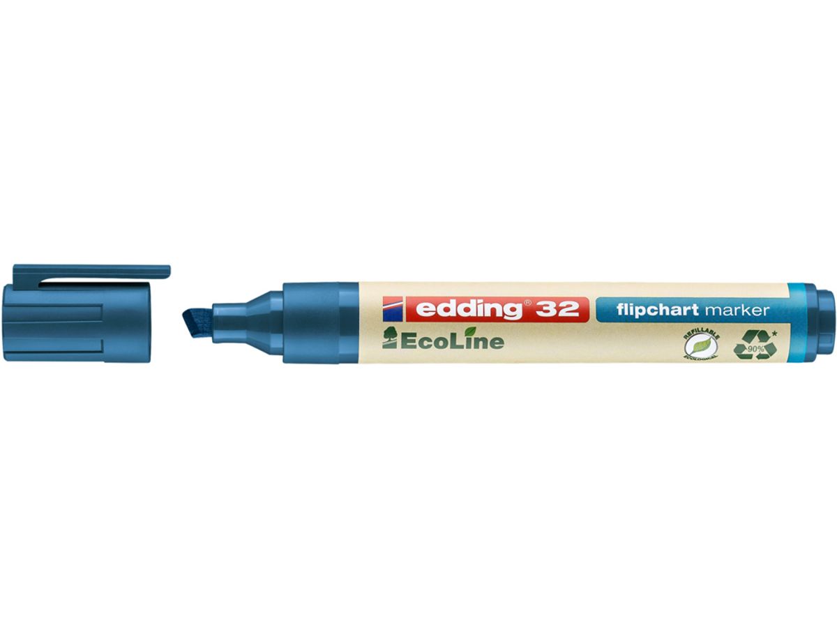 Marker Edding 32 Ecoline blå Flipover