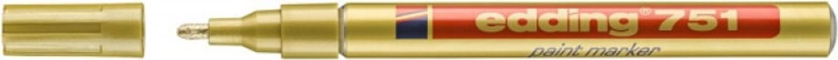 Marker paint e-751 EDDING, 1-2mm, guld, 10 stk.