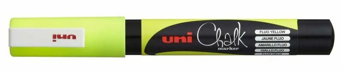 Marker uni chalk pwe 3ms f.yellow