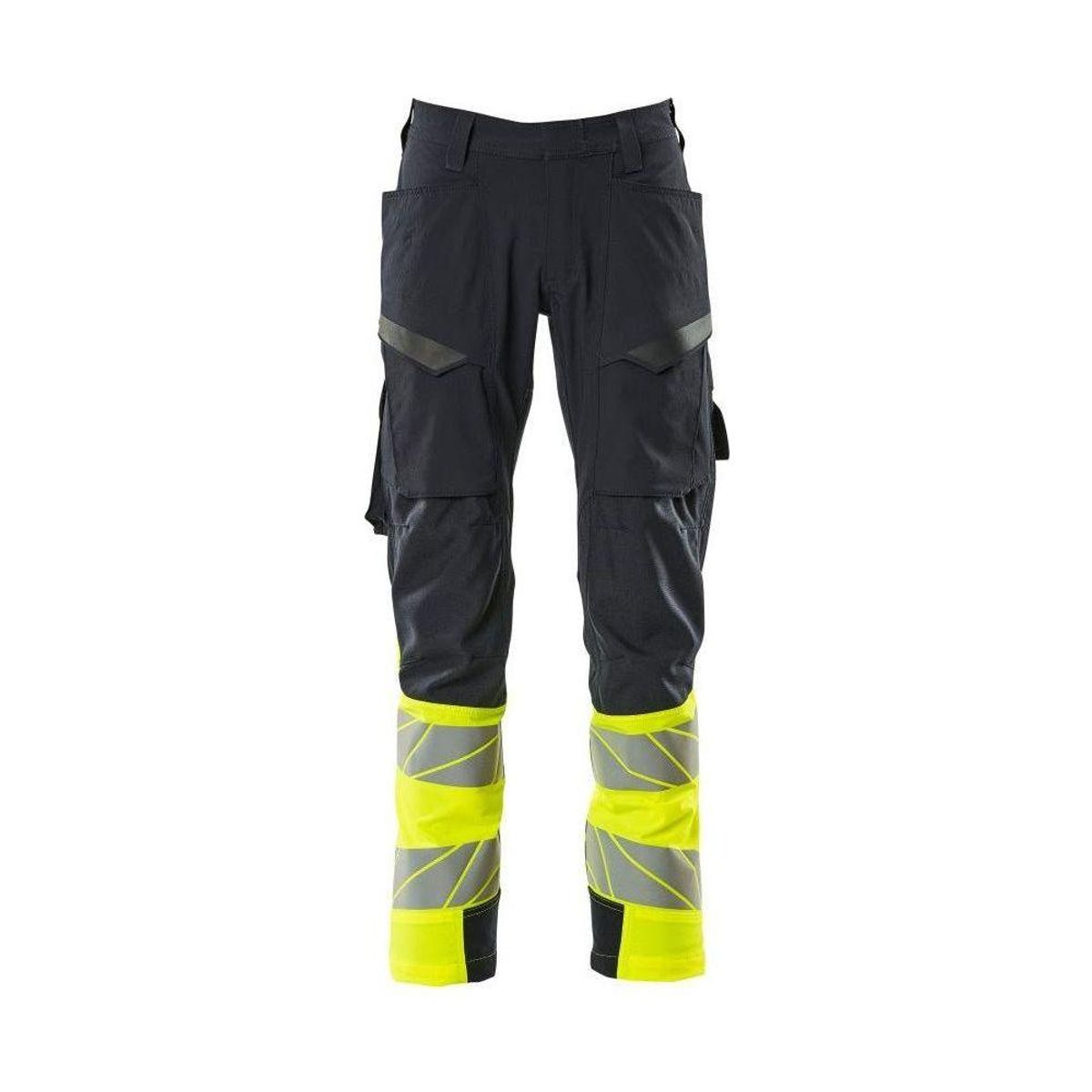 Mascot® Accelerate Safe arbejdsbukser ULTIMATE STRETCH 19379-510-01017 mørk marine/hi-vis gul