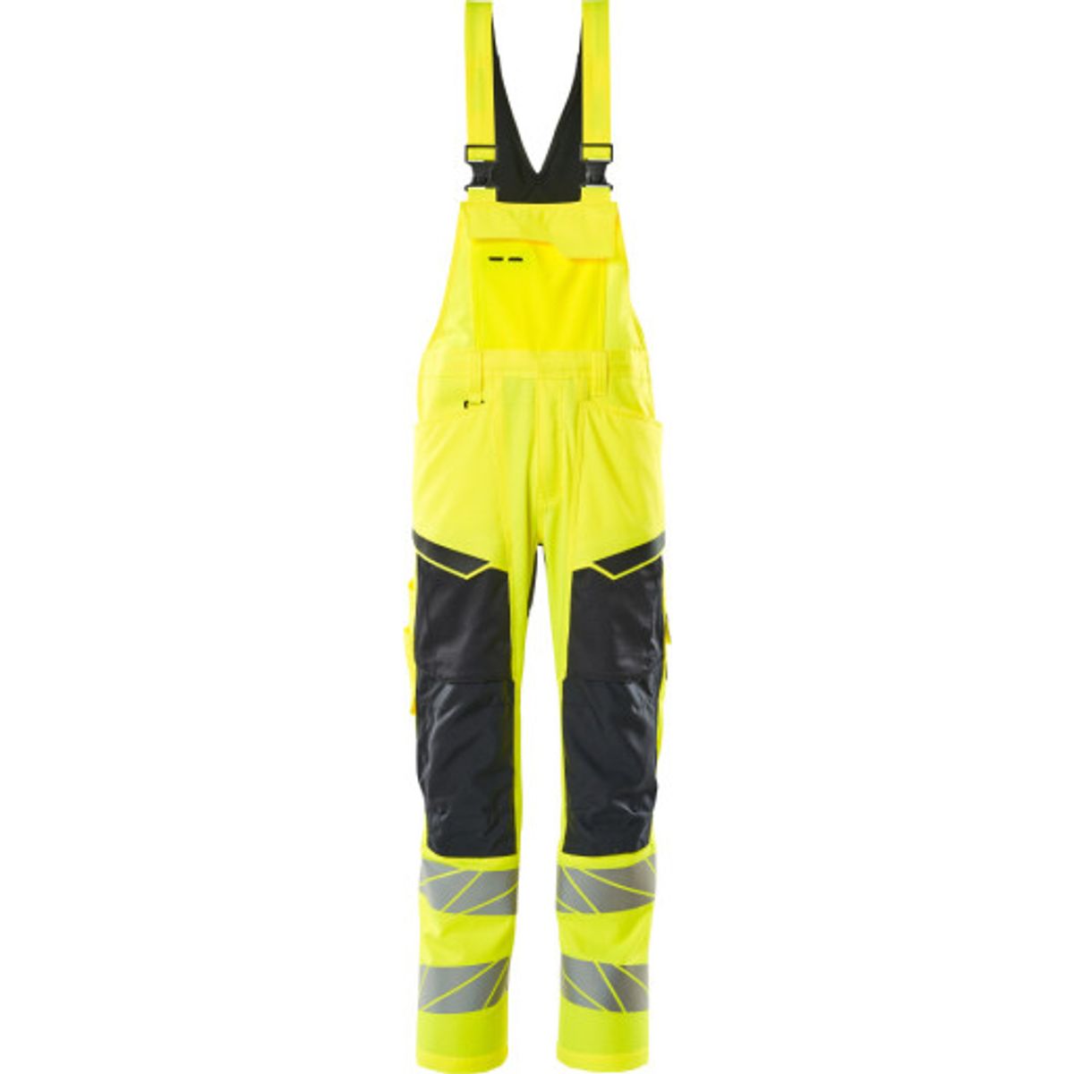 Mascot overall 19569-236, Hi-Vis kl2, gul/marine str. 82/C50